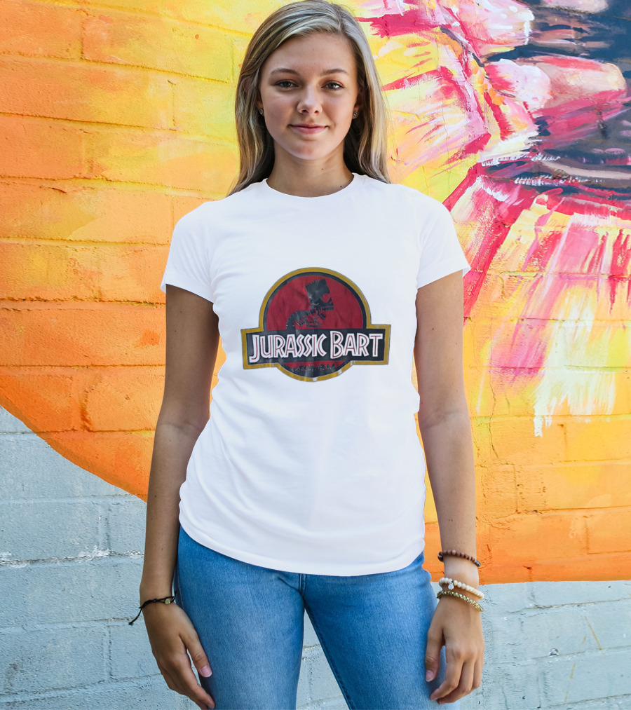 Jurassic Bart The Simpsons Dinosaur Skeleton T-Shirt
