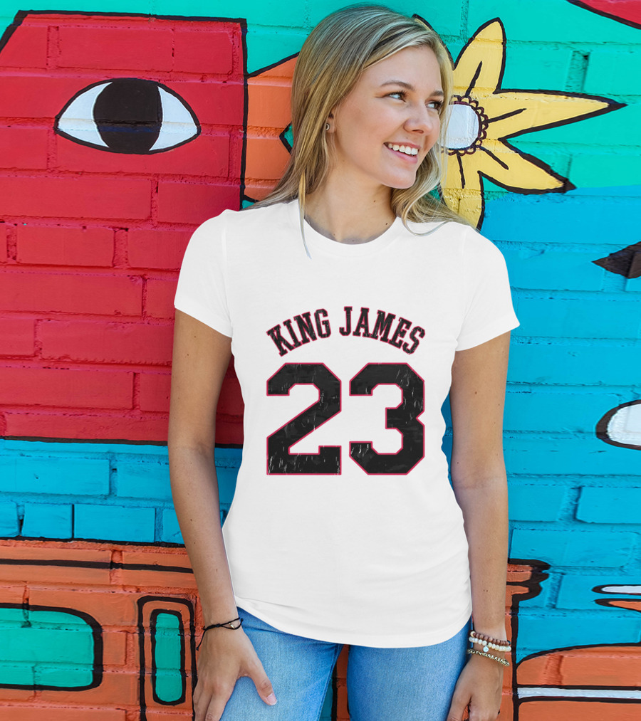 King James 23 Retro Basketball T-Shirt