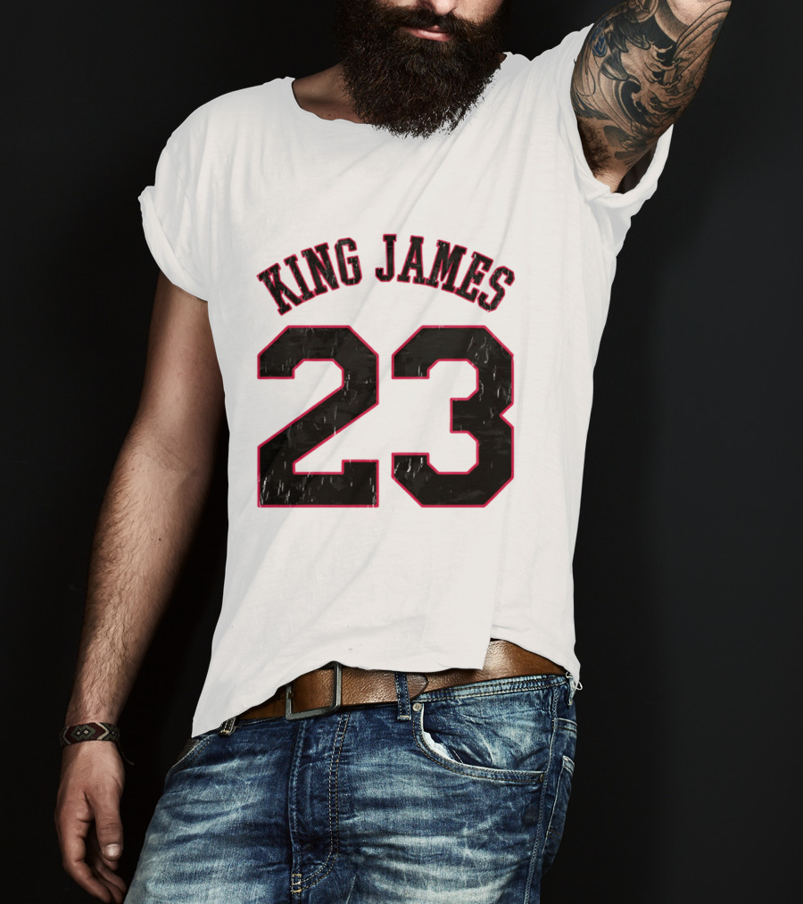 King James 23 Retro Basketball T-Shirt