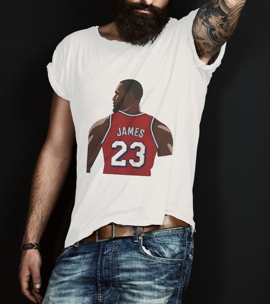 LeBron James 23 Philadelphia 76ers NBA Basketball Lakers Jersey T-Shirt