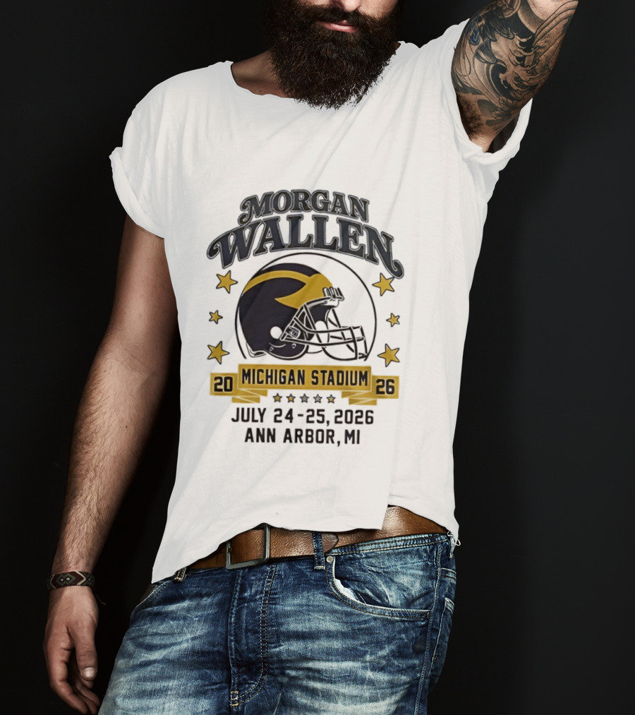 Morgan Wallen Michigan Stadium 2026 Ann Arbor July 24 25 T-Shirt