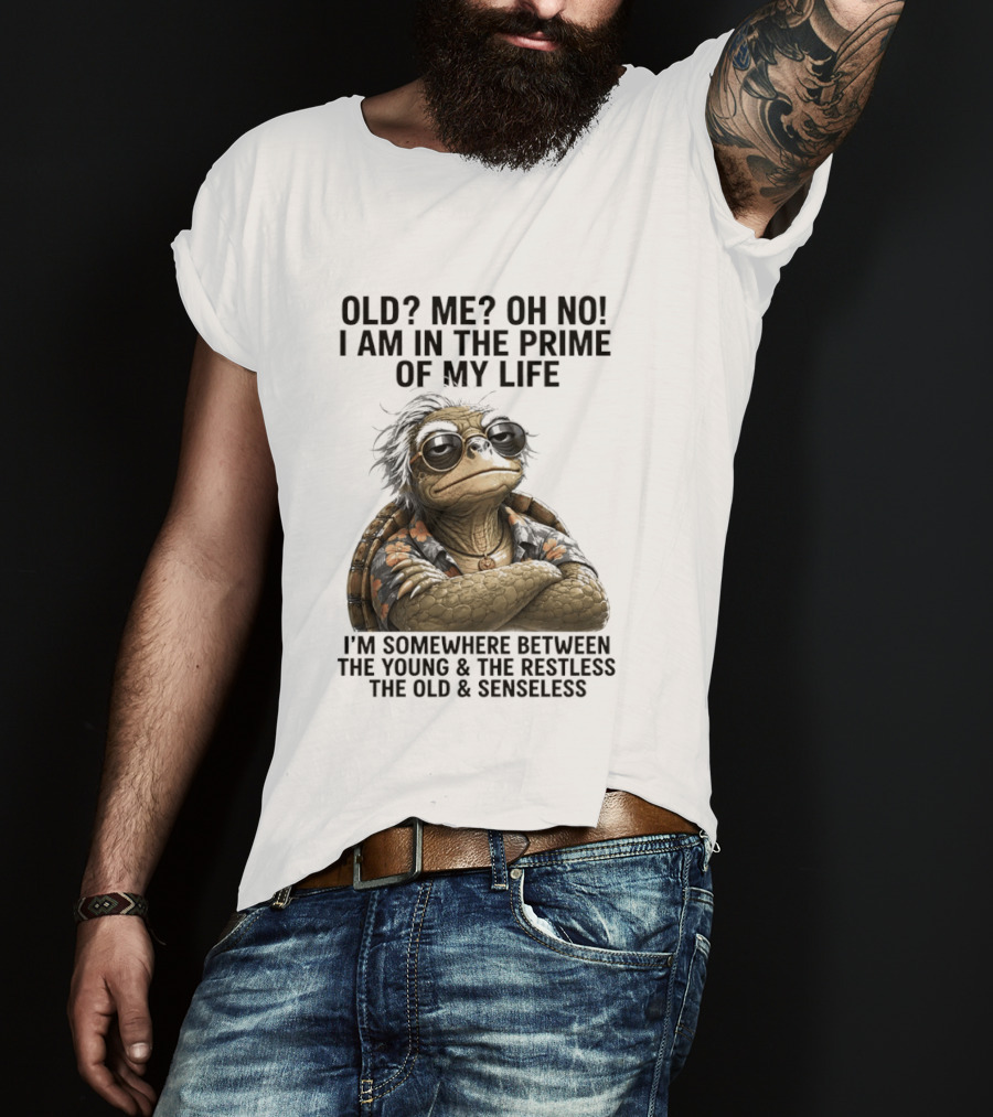 Old Me Oh No I Am In The Prime Of My Life Somewhere Between The Young And The Restless T-Shirt