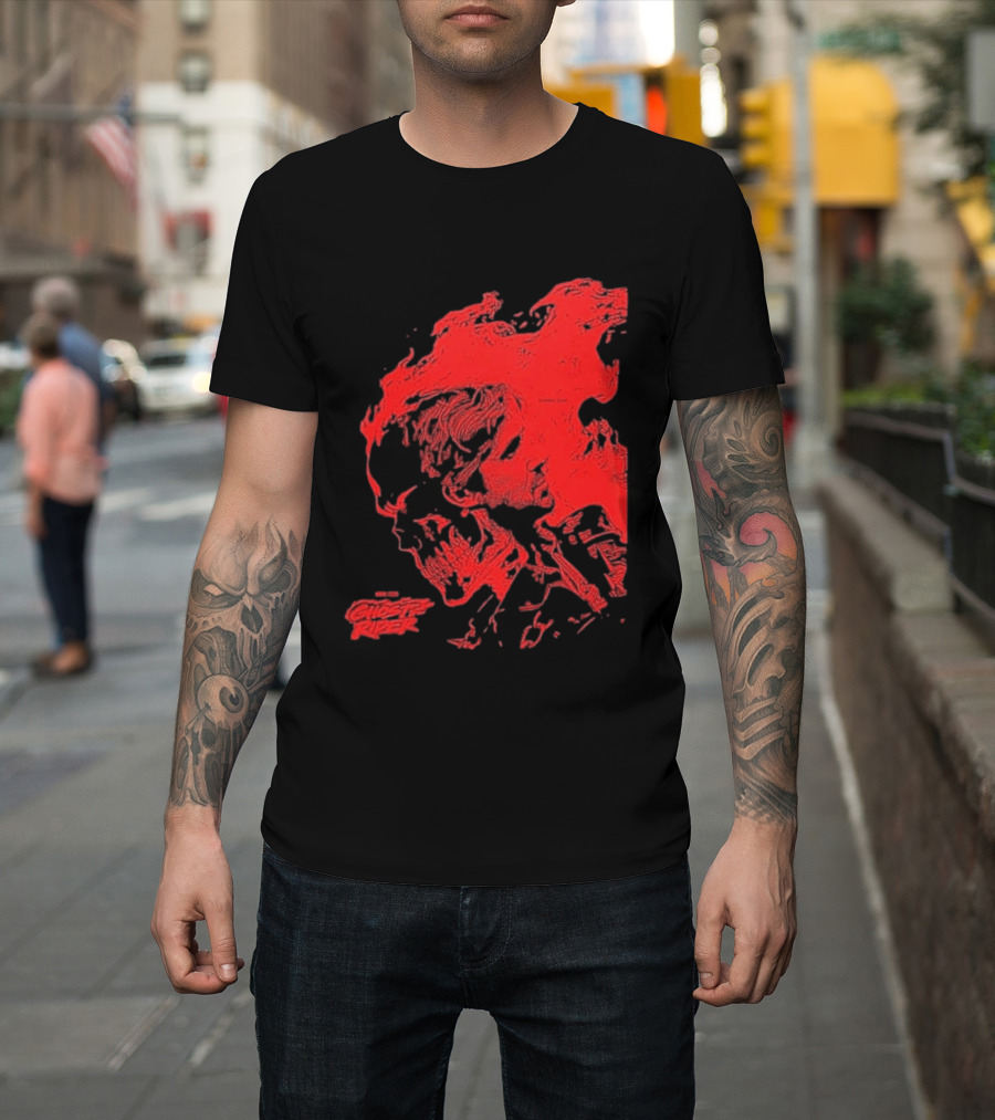 Ryan Gosling Marvel Studios Ghost Rider 2028 Movie Skeleton Flame T-Shirt