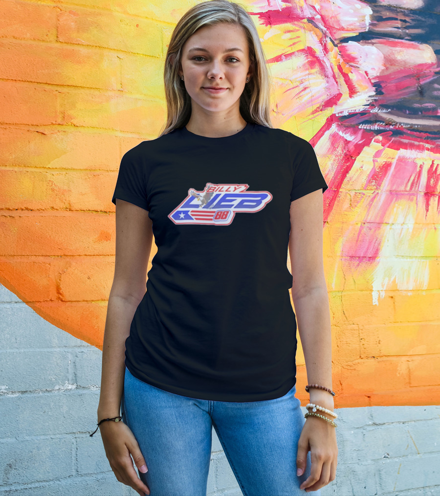Billy Lieb No 88 Racing Driver American Eagle And Flag T-Shirt