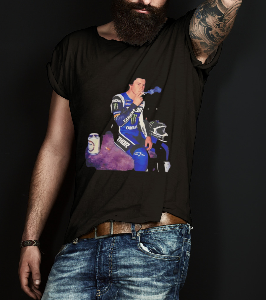 Haiden Deegan Yamaha Thor Monster Energy Smoking Image T-Shirt