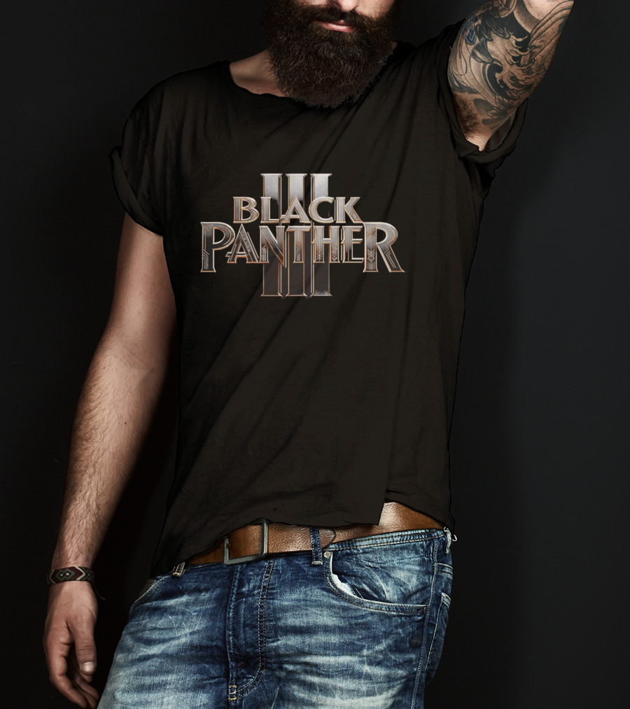 Black Panther III Metal Aesthetic Marvel Cinematic Universe T-Shirt
