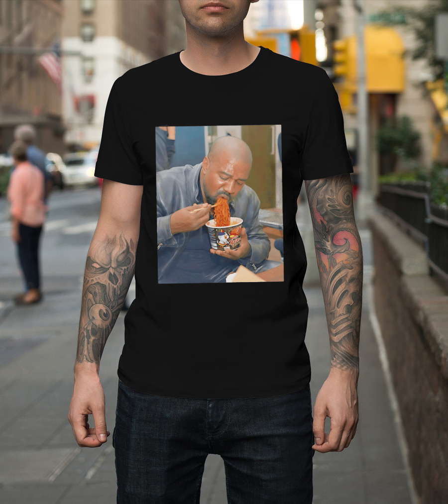 Buldak Bokkeum Myeon Kanye West Noodle Cup Spicy Challenge T-Shirt