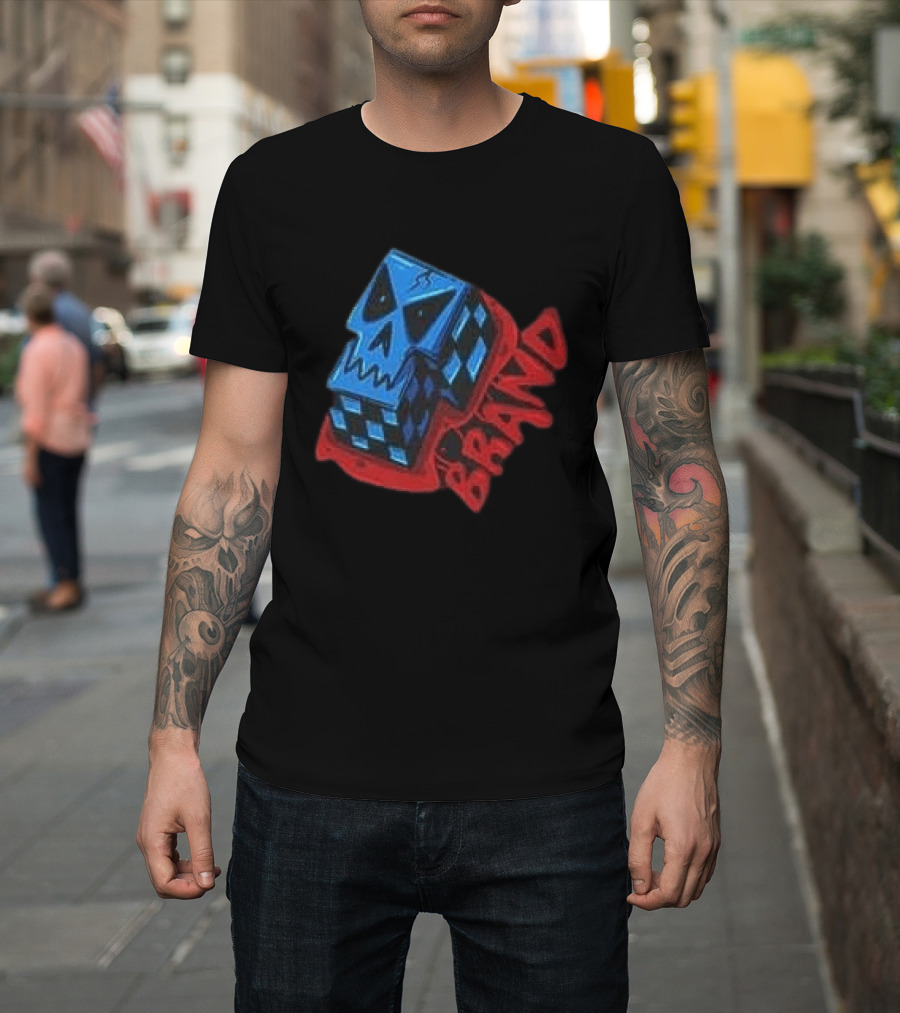 Don't Let Your Love For Somebody Overlook The Reality Of The Situation Skull Cube Brand T-Shirt