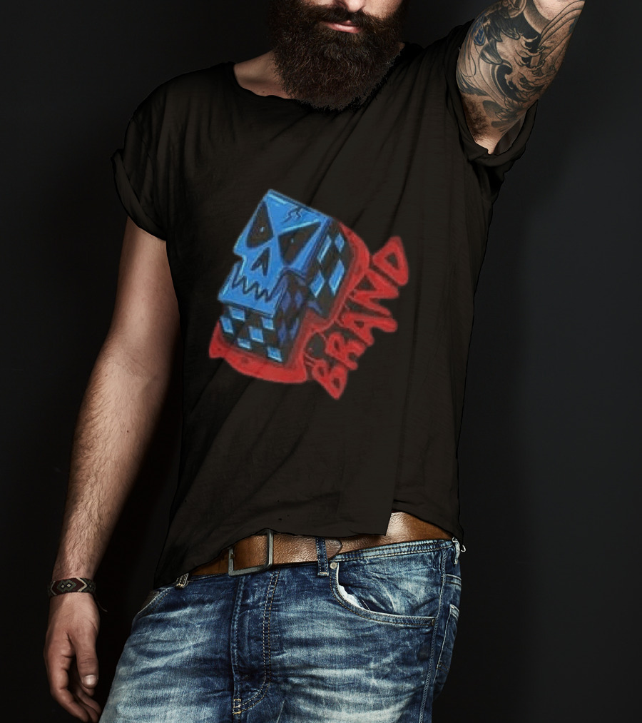 Don't Let Your Love For Somebody Overlook The Reality Of The Situation Skull Cube Brand T-Shirt