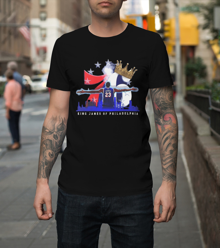 LeBron James NBA 76ers King James Of Philadelphia T-Shirt