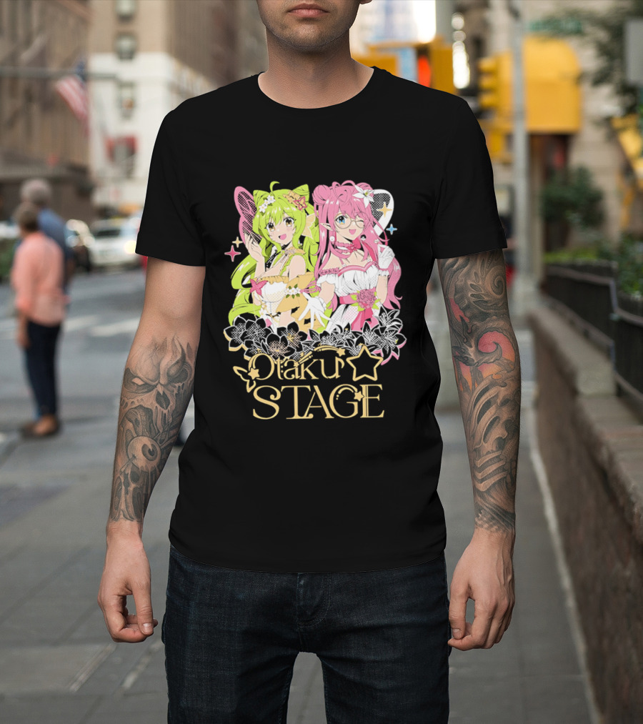 Otaku Stage Inanna Bell Lily Pichu Anime Characters Pastel Aesthetic T-Shirt