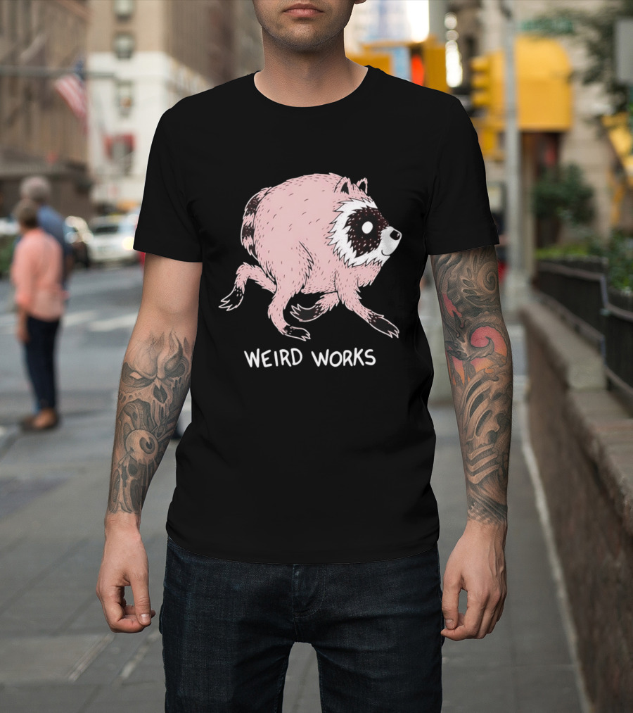 Running Raccoon Weird Works Jimothy T-Shirt