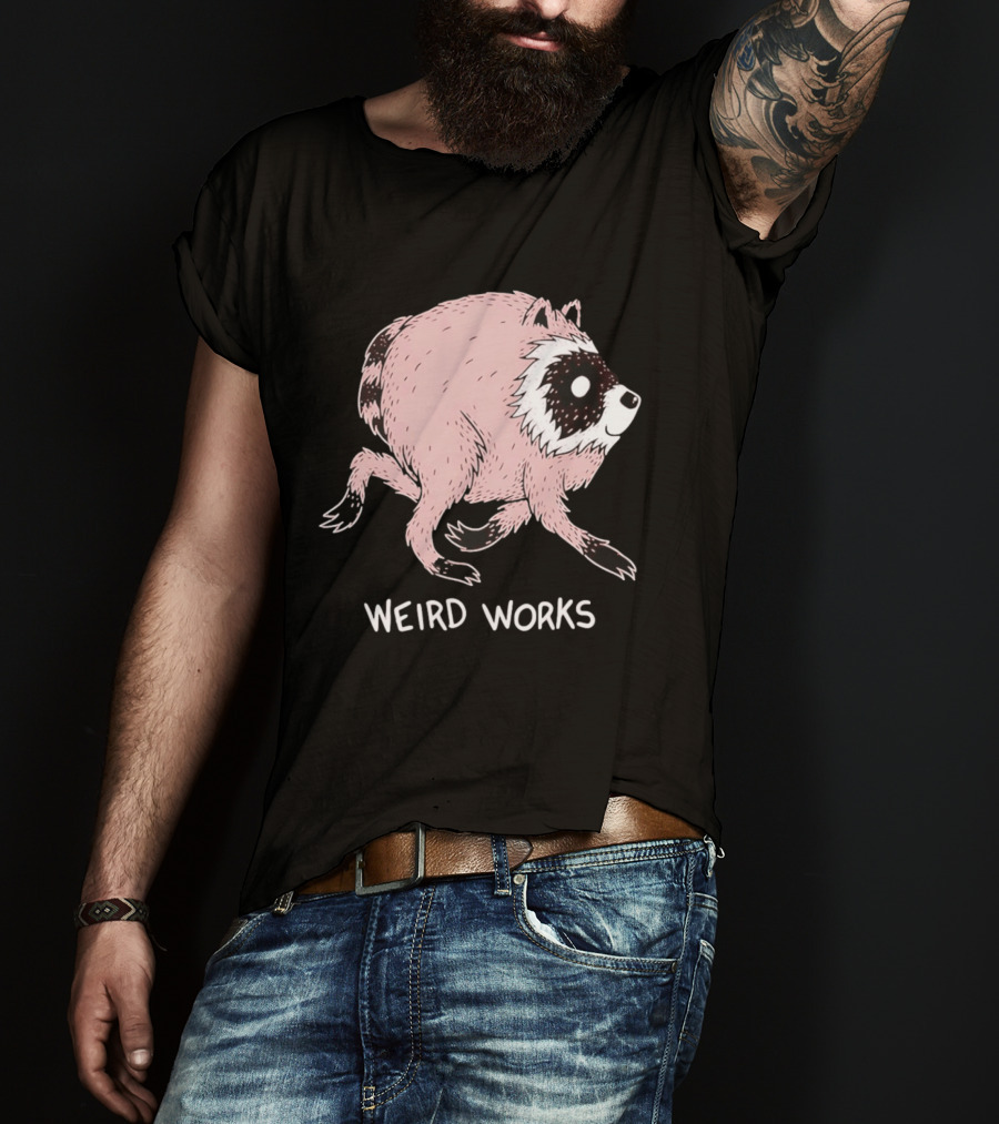 Running Raccoon Weird Works Jimothy T-Shirt