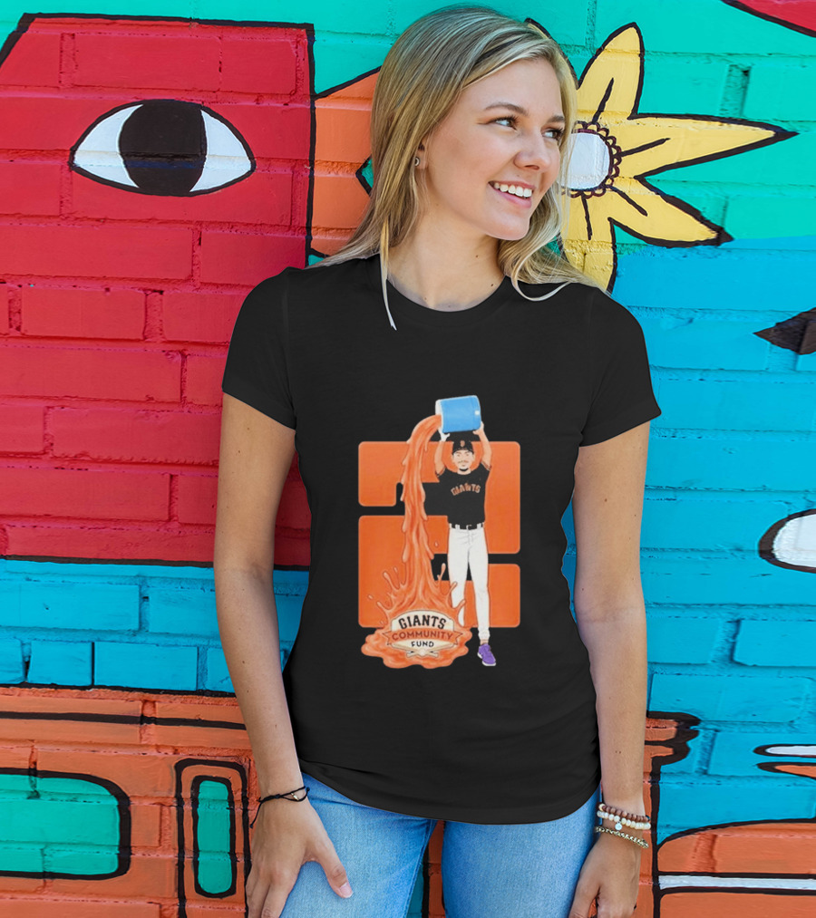San Francisco Giants Community Fund Player Orange Bucket Splash T-Shirt