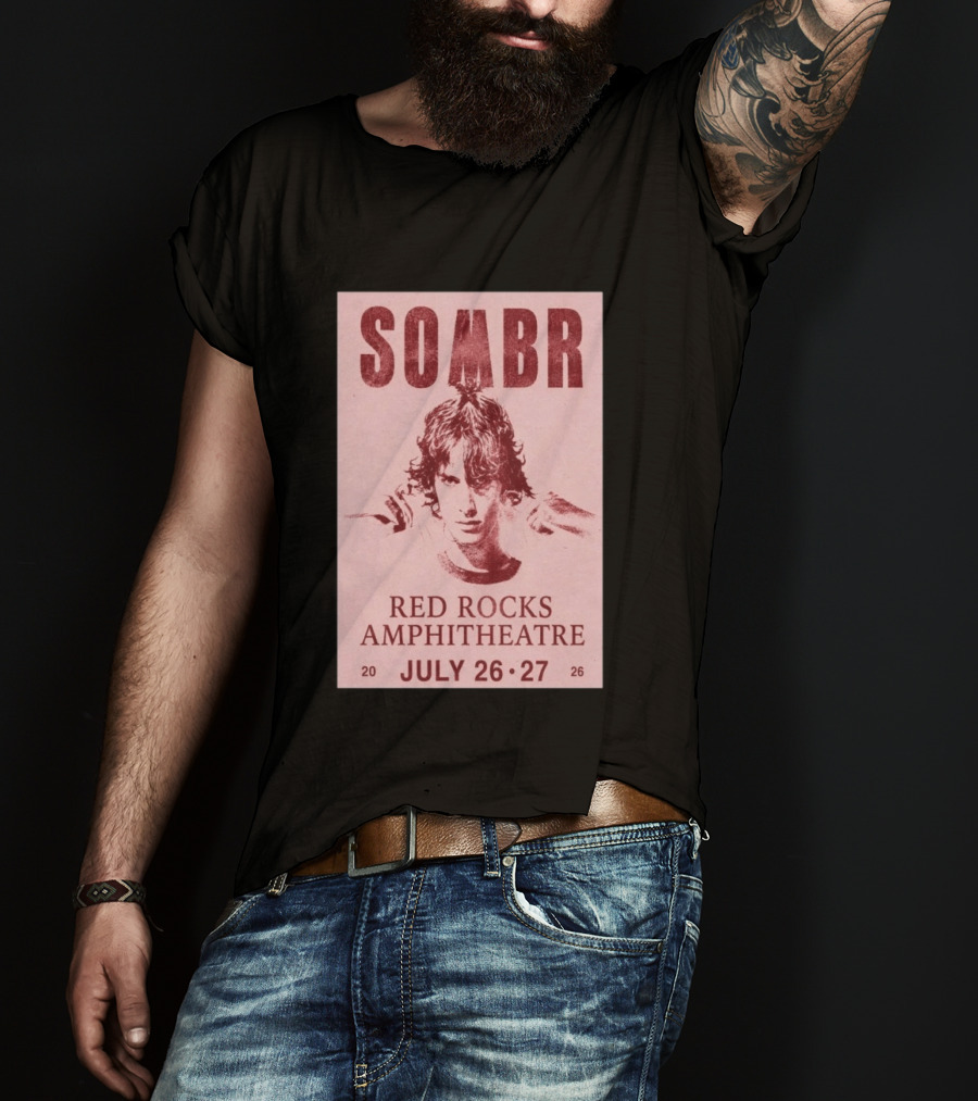 SOMBR Red Rocks Amphitheatre July 26 27 2026 T-Shirt