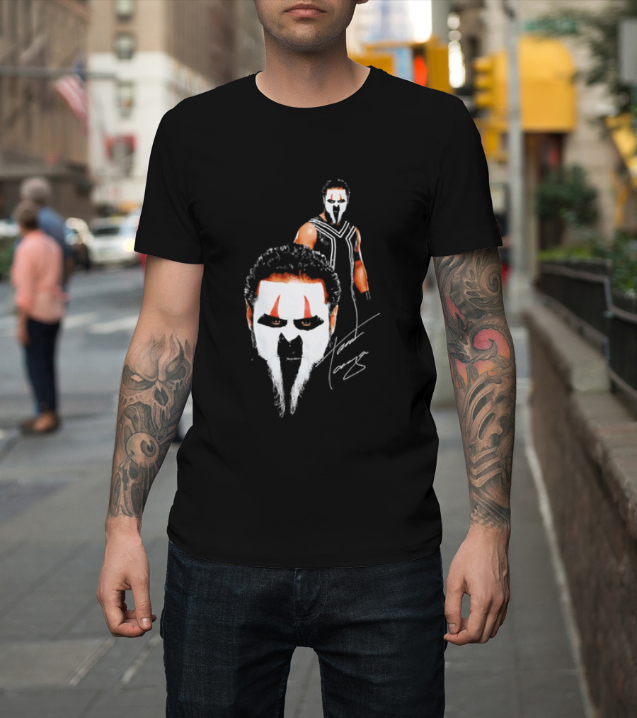 Tama Tonga Face Paint Mask Wrestler Signature T-Shirt