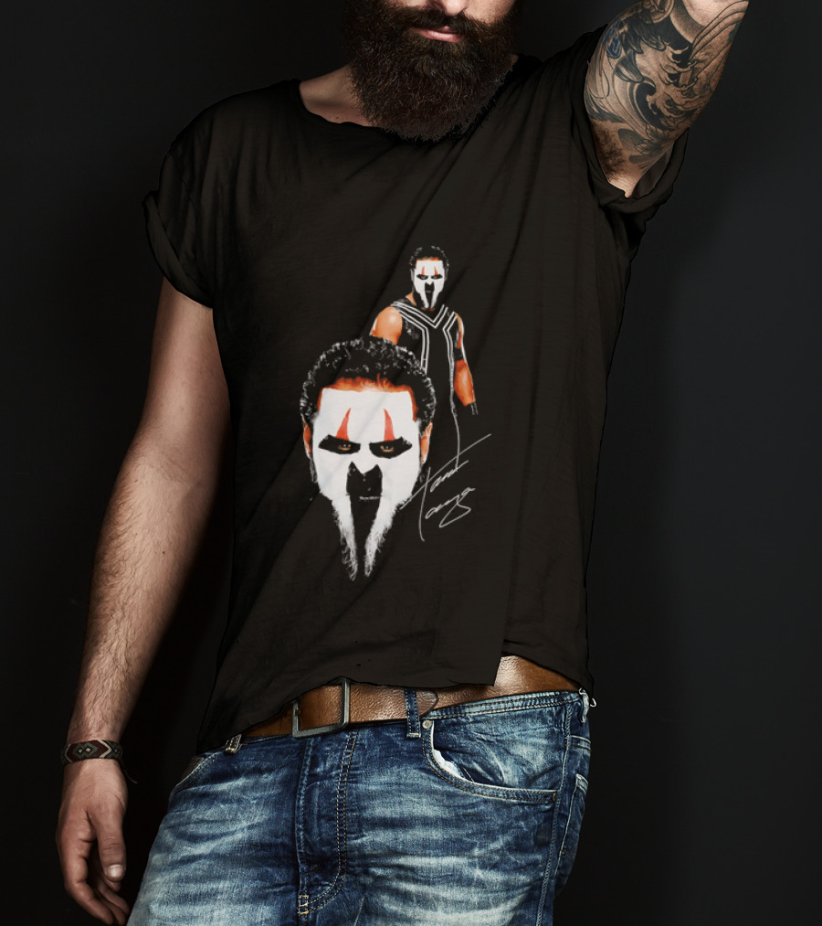 Tama Tonga Face Paint Mask Wrestler Signature T-Shirt