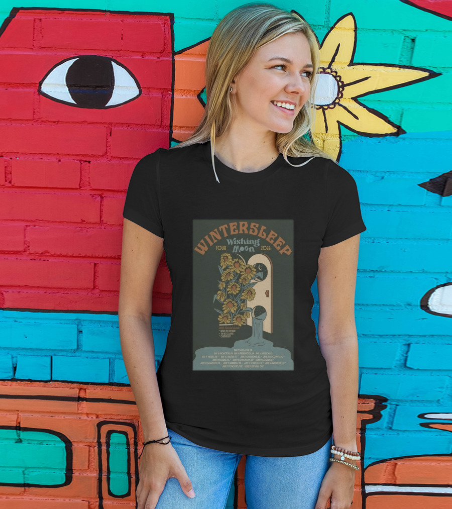 Wintersleep Wishing Moon Tour 2026 Sunflowers Special Guests Dates T-Shirt