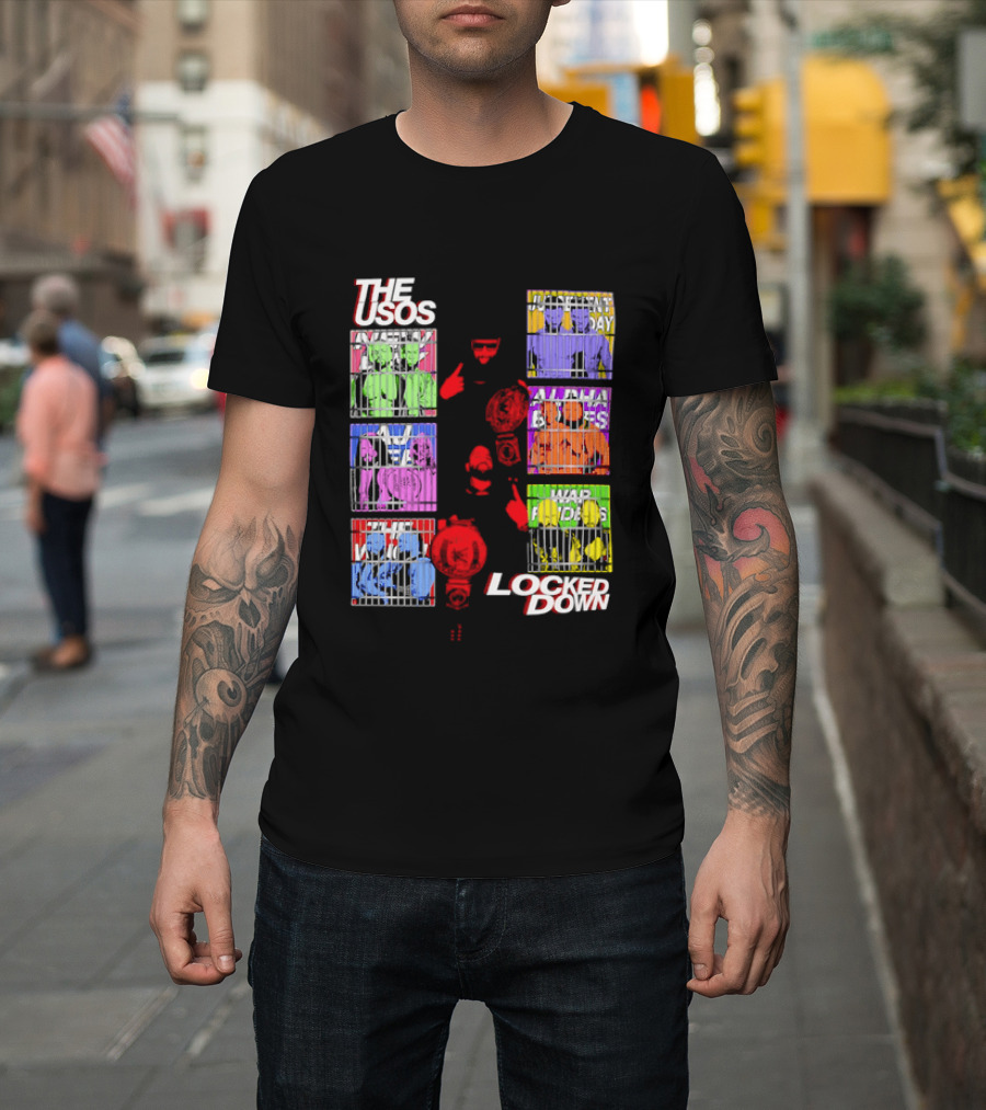 The Usos Locked Down WWE The Judgment Day New Day Alpha Academy T-Shirt