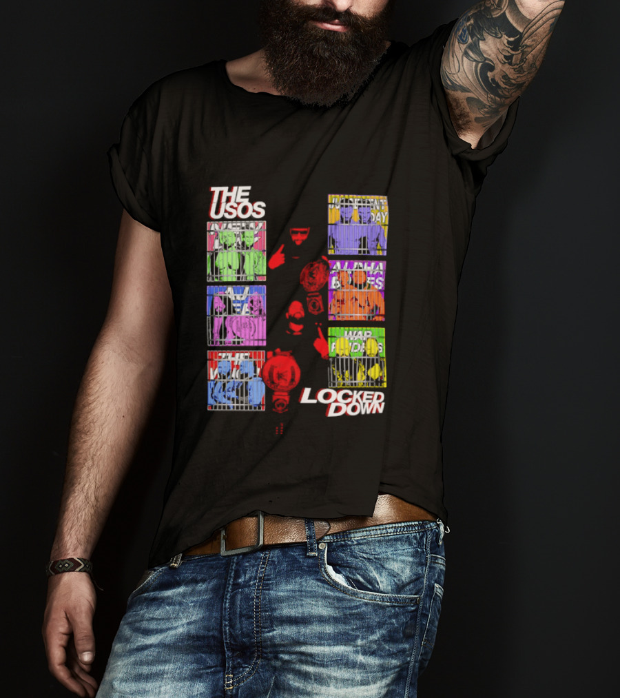 The Usos Locked Down WWE The Judgment Day New Day Alpha Academy T-Shirt