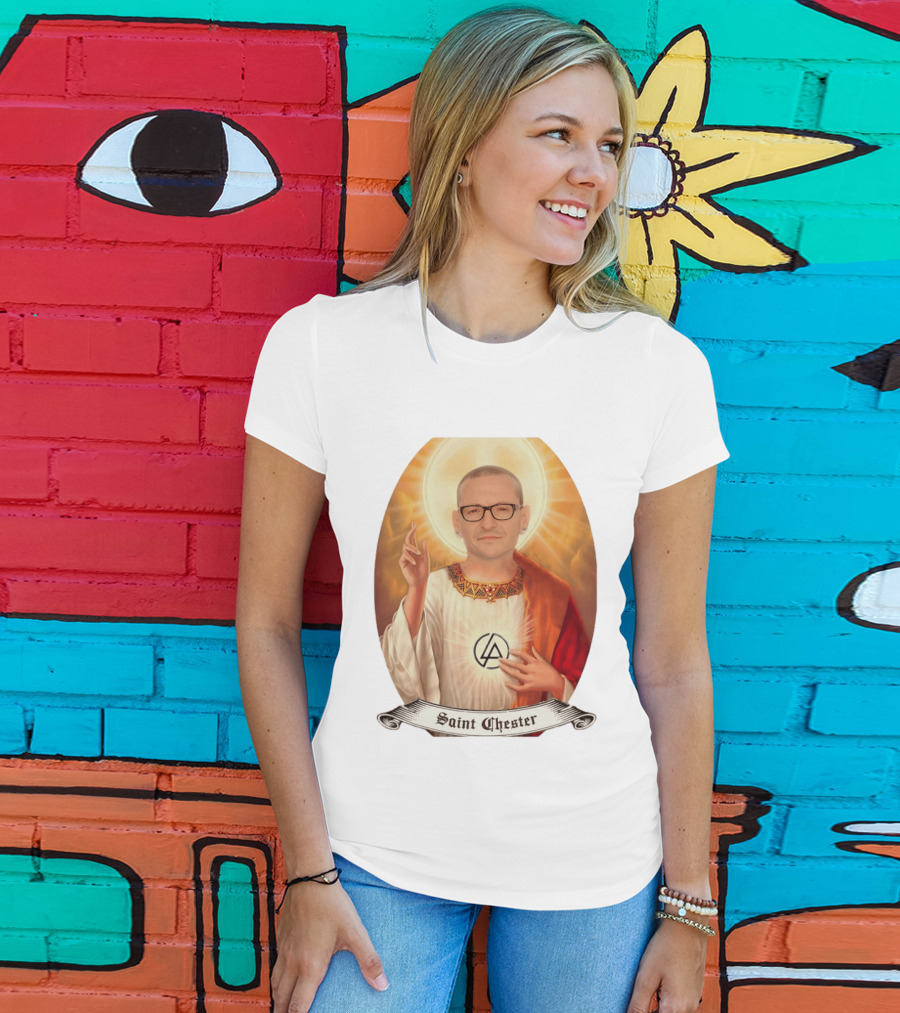 Chester Bennington Saint Chester Linkin Park Memorial T-Shirt