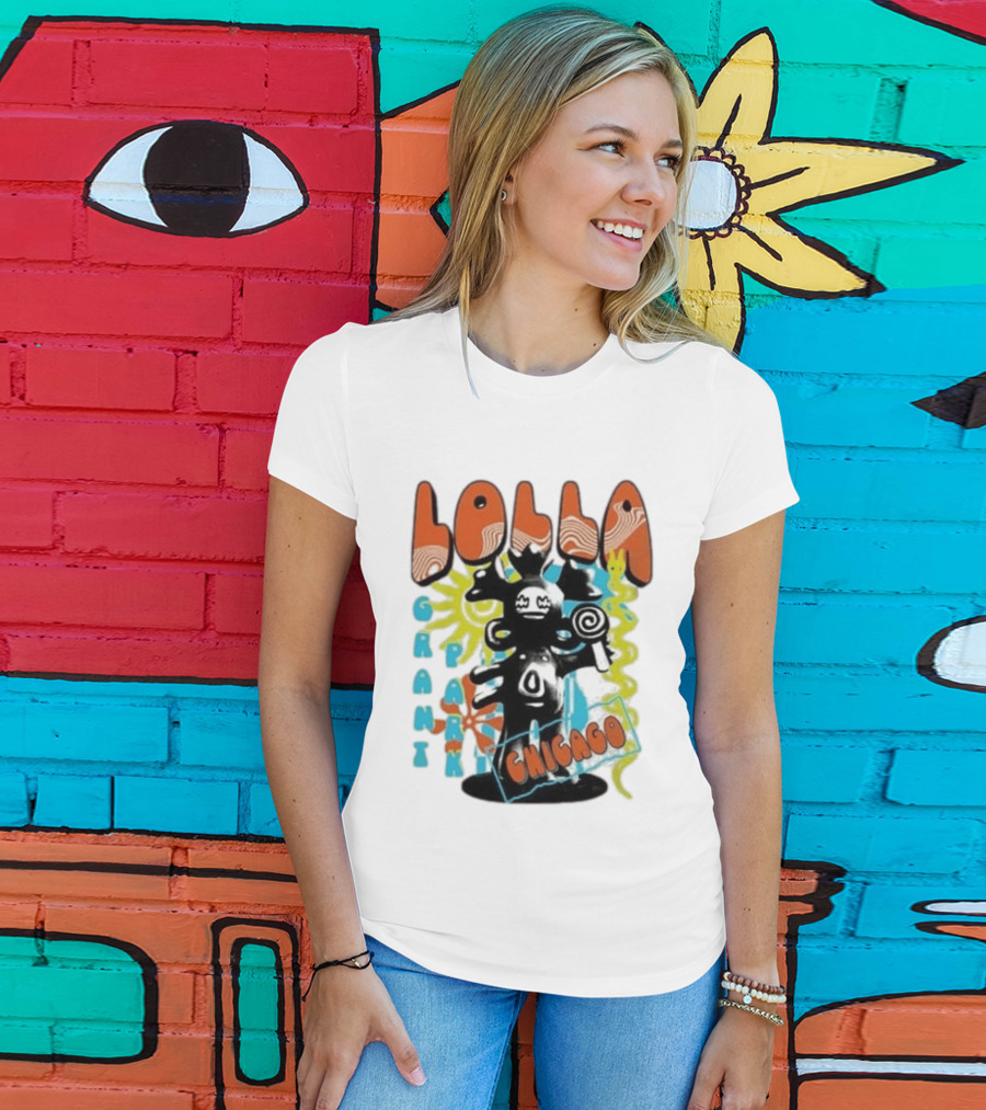 Lollapalooza Festival Lolla Grant Park Chicago Lineup July 30 Aug 2 2026 T-Shirt