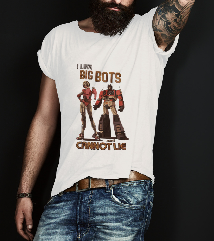 I Like Big Bots And I Cannot Lie Optimus Prime Elita One Transformers Generation 1 T-Shirt