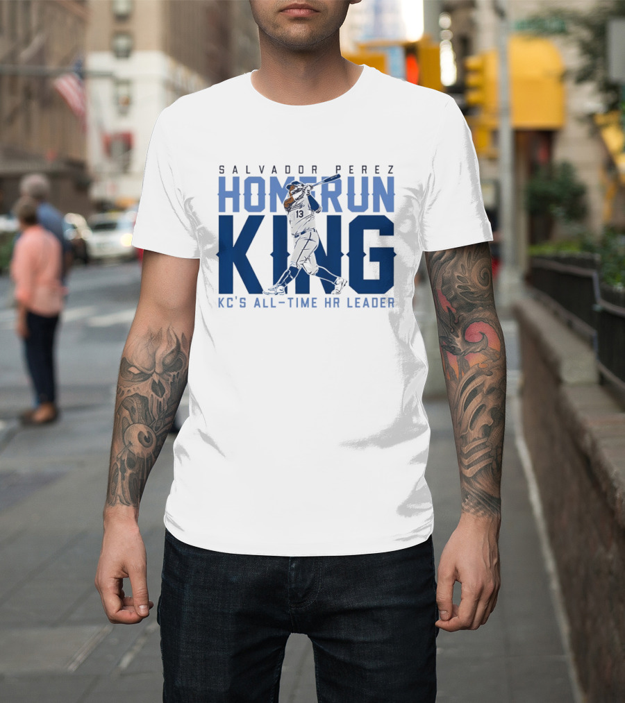 Salvador Perez Home Run King KC's All Time HR Leader T-Shirt