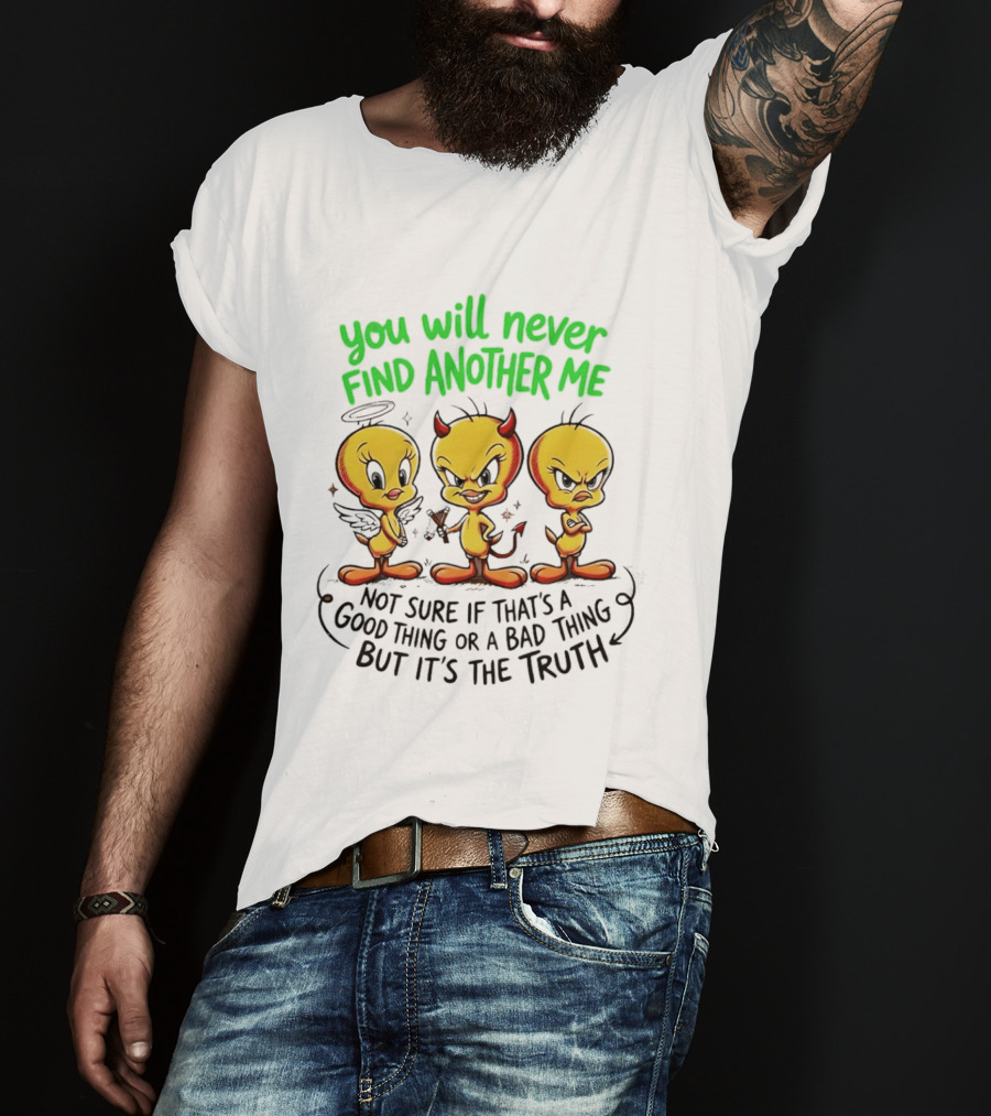 Tweety Bird You Will Never Find Another Me Good Or Bad Truth T-Shirt
