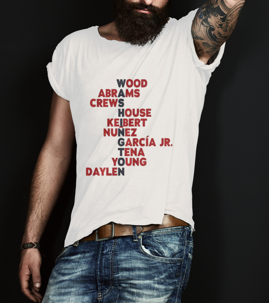 Washington Nationals Wood Abrams Crews House Keibert Núñez Garcia Jr Tena Young Daylen 2026 T-Shirt