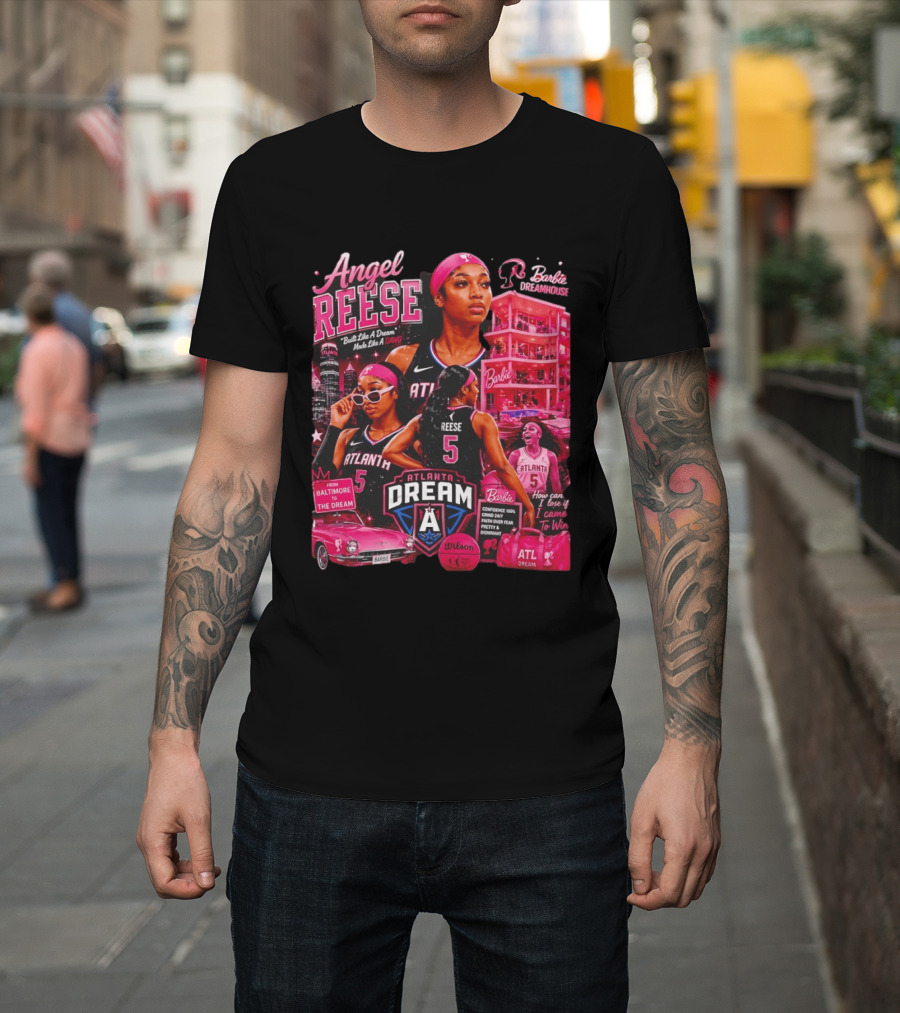 Angel Reese Barbie Dreamhouse Atlanta Dream Basketball Dawg Confidence Dominant T-Shirt