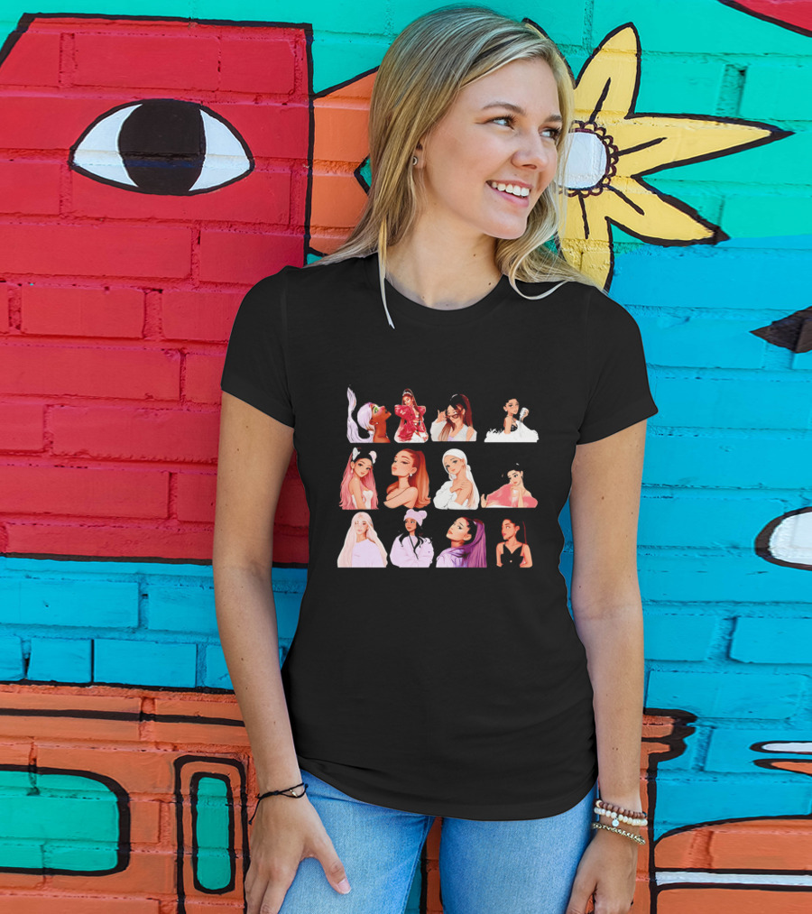 Ariana Grande New Collection Animated Style Portraits T-Shirt
