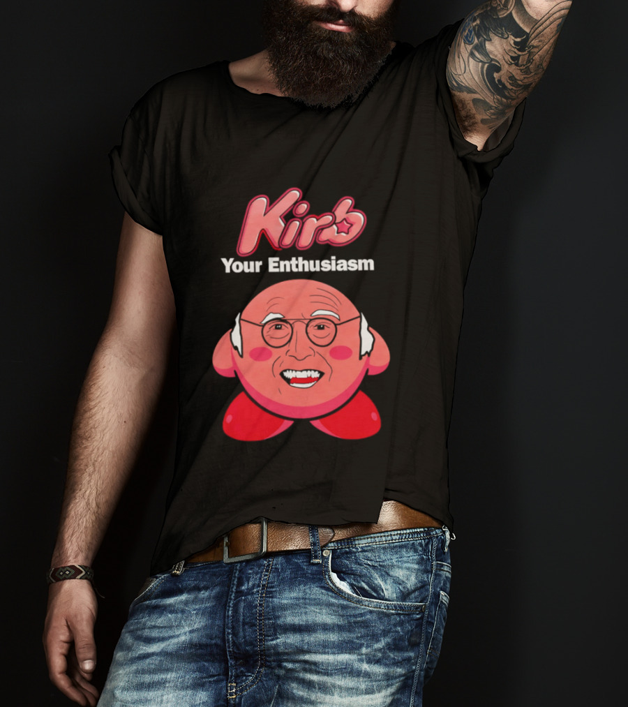 Kirb Your Enthusiasm Kirby Larry David T-Shirt