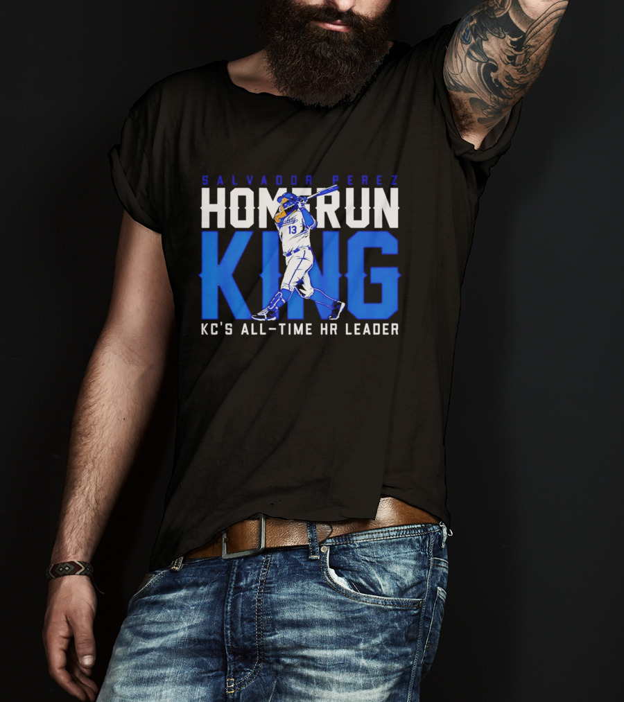 Salvador Perez Homerun King KC's All Time HR Leader T-Shirt