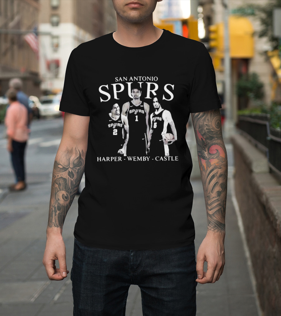 San Antonio Spurs Harper Wemby Castle T-Shirt