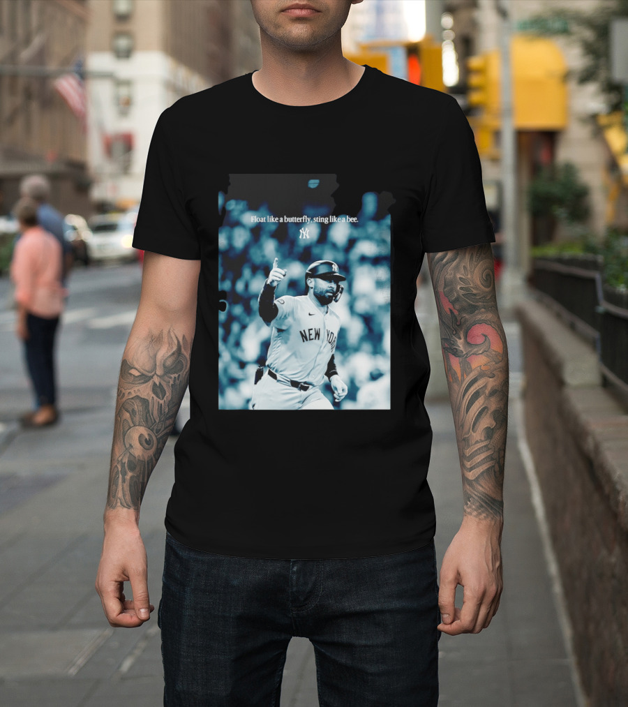 New York Yankees Float Like A Butterfly Sting Like A Bee T-Shirt