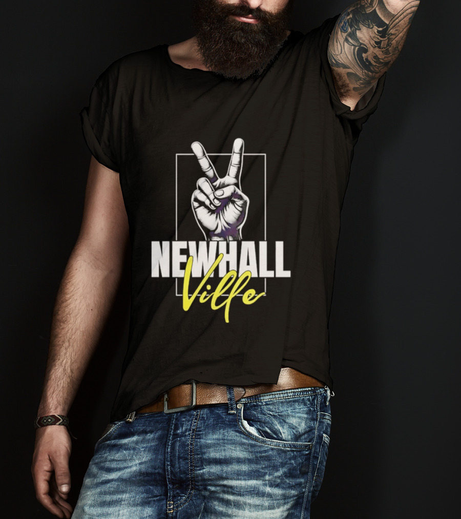 Newhall Ville Peace Gesture Hand T-Shirt