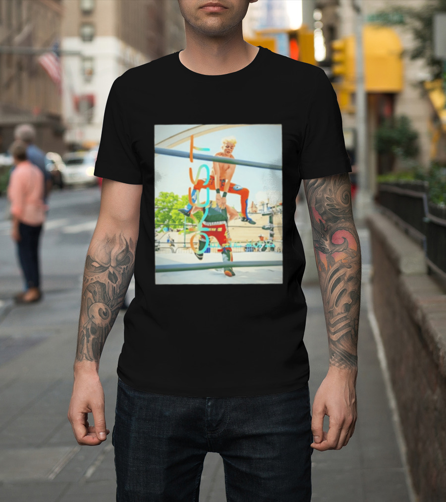 OKest Leapfrog In The World Wrestling Event Colorful Spectacle T-Shirt