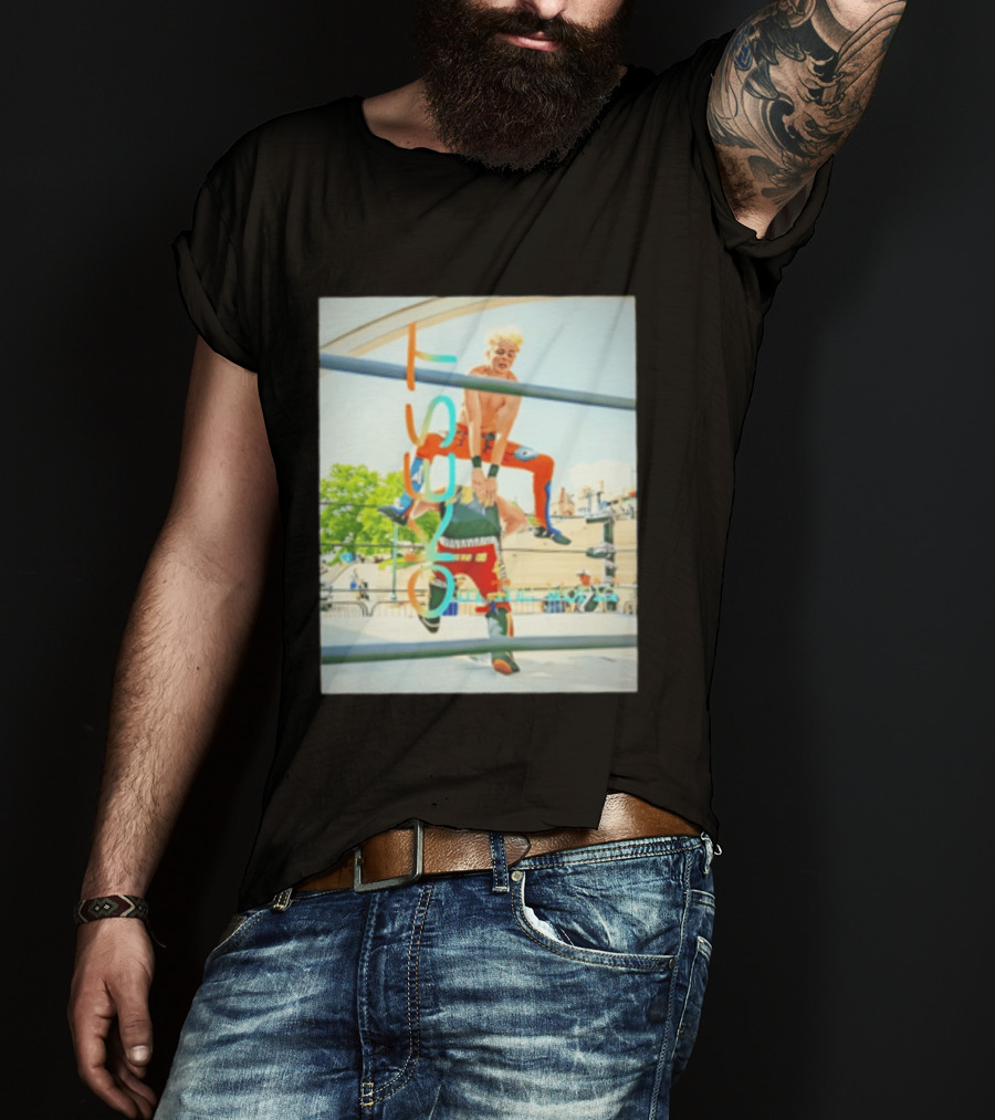 OKest Leapfrog In The World Wrestling Event Colorful Spectacle T-Shirt