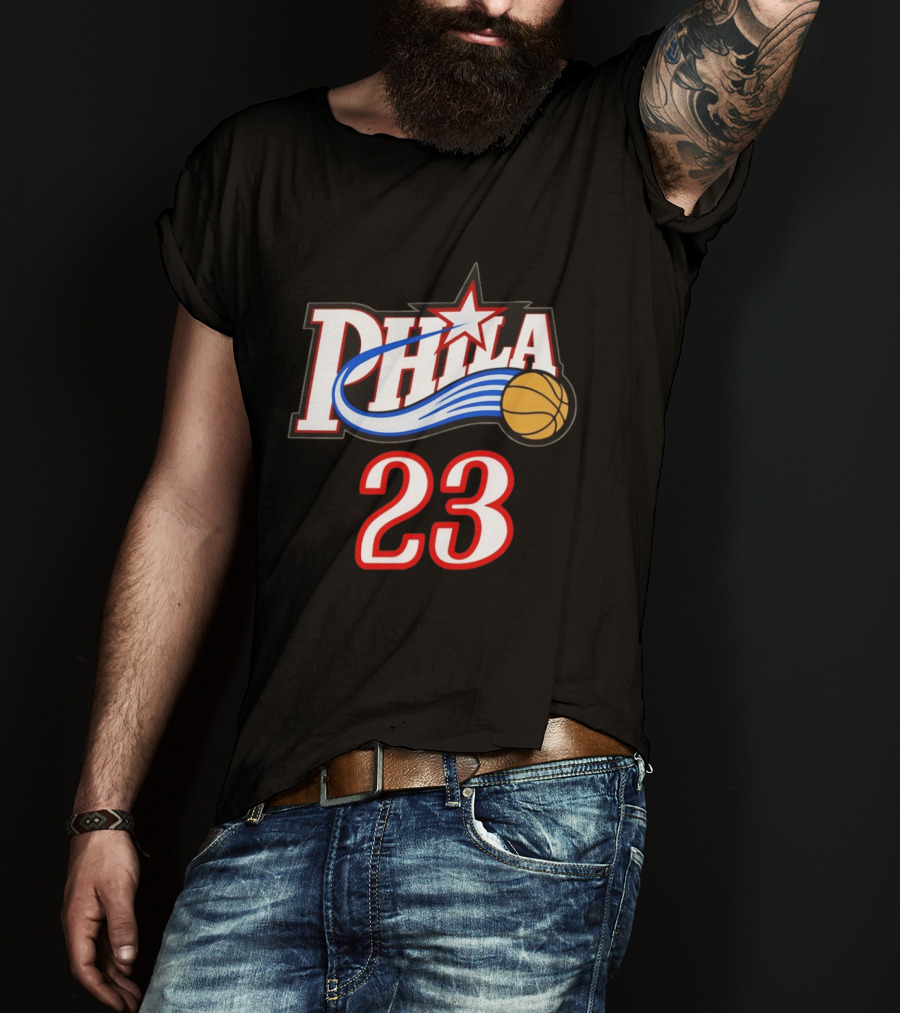Phila Basketball LeBron James 23 Philadelphia 76ers Jersey T-Shirt
