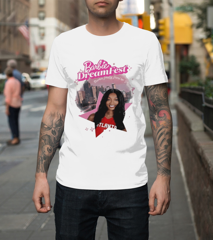 Barbie Dream Fest Angel Reese Atlanta Dream Basketball Barbie Finally Found Her Dream T-Shirt