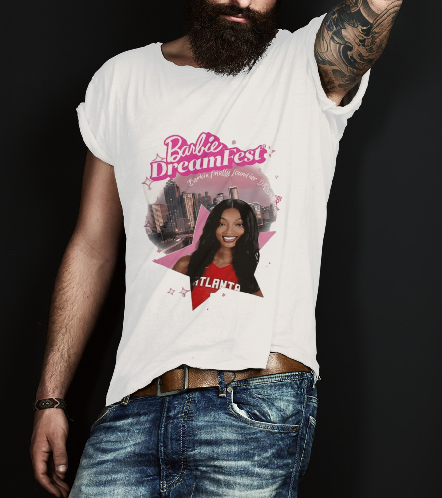 Barbie Dream Fest Angel Reese Atlanta Dream Basketball Barbie Finally Found Her Dream T-Shirt