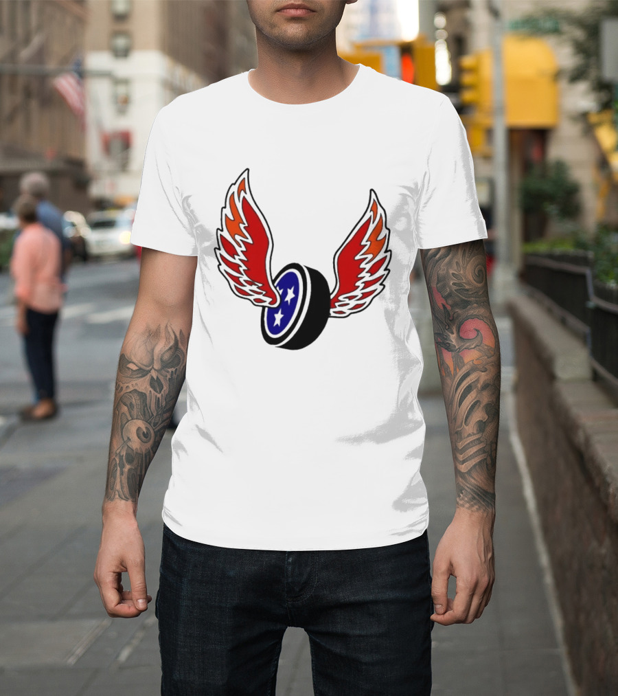 Joey Aguilar Knoxville Speed Three Star Winged Wheel T-Shirt