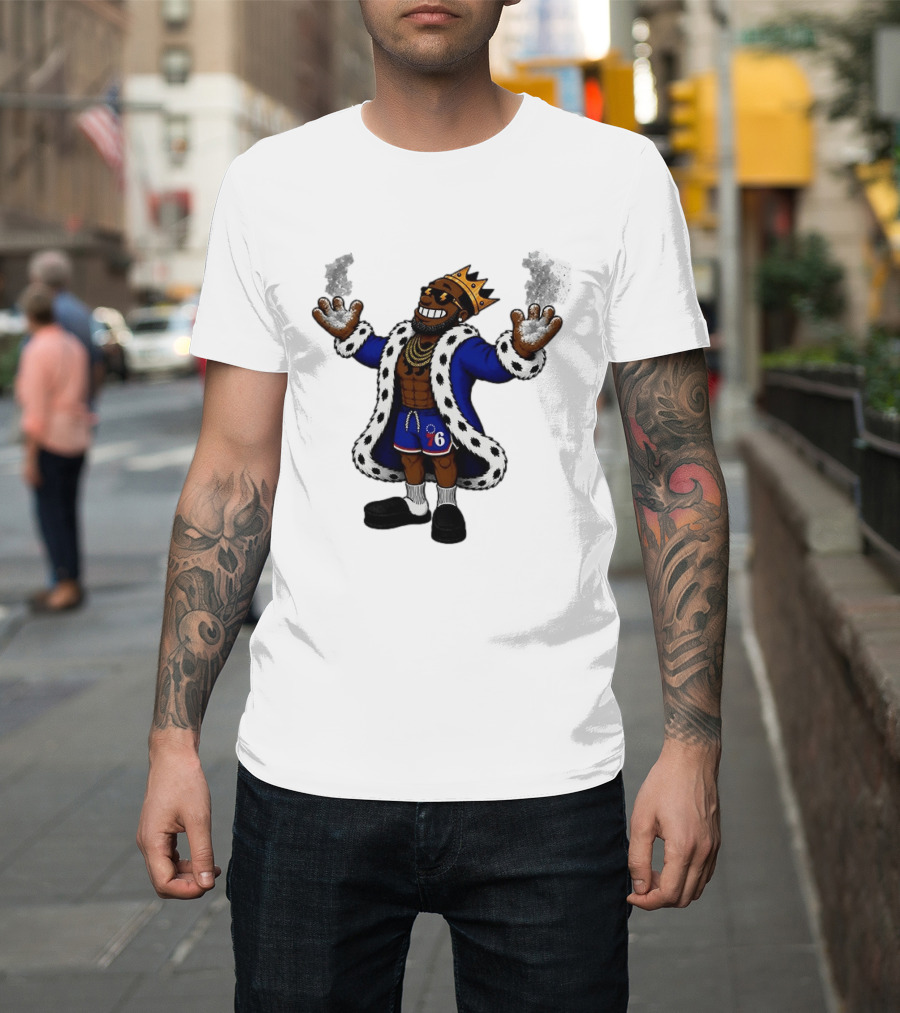 Philadelphia 76ers Muppet King With Crown And Robe T-Shirt