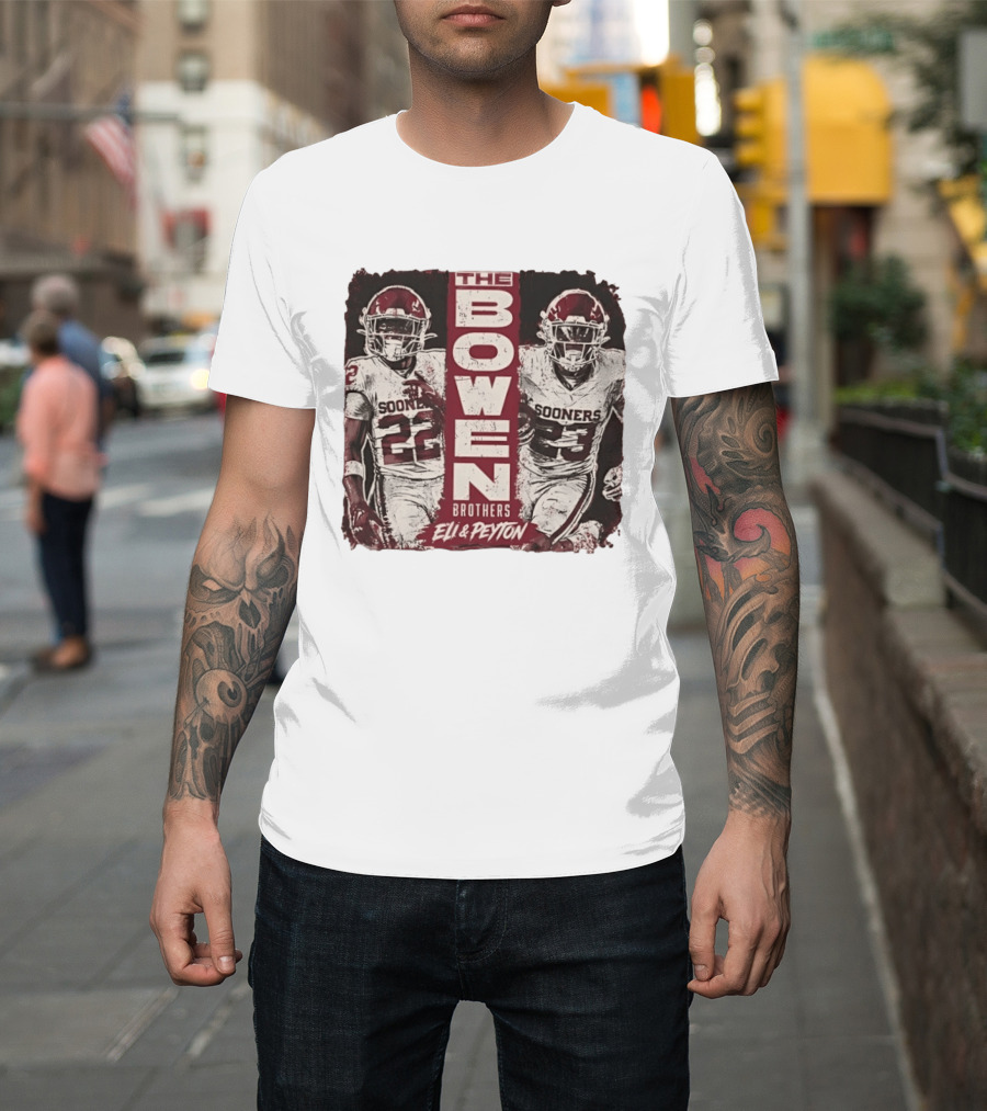 Oklahoma Sooners The Bowen Brothers Eli & Peyton Football Team T-Shirt