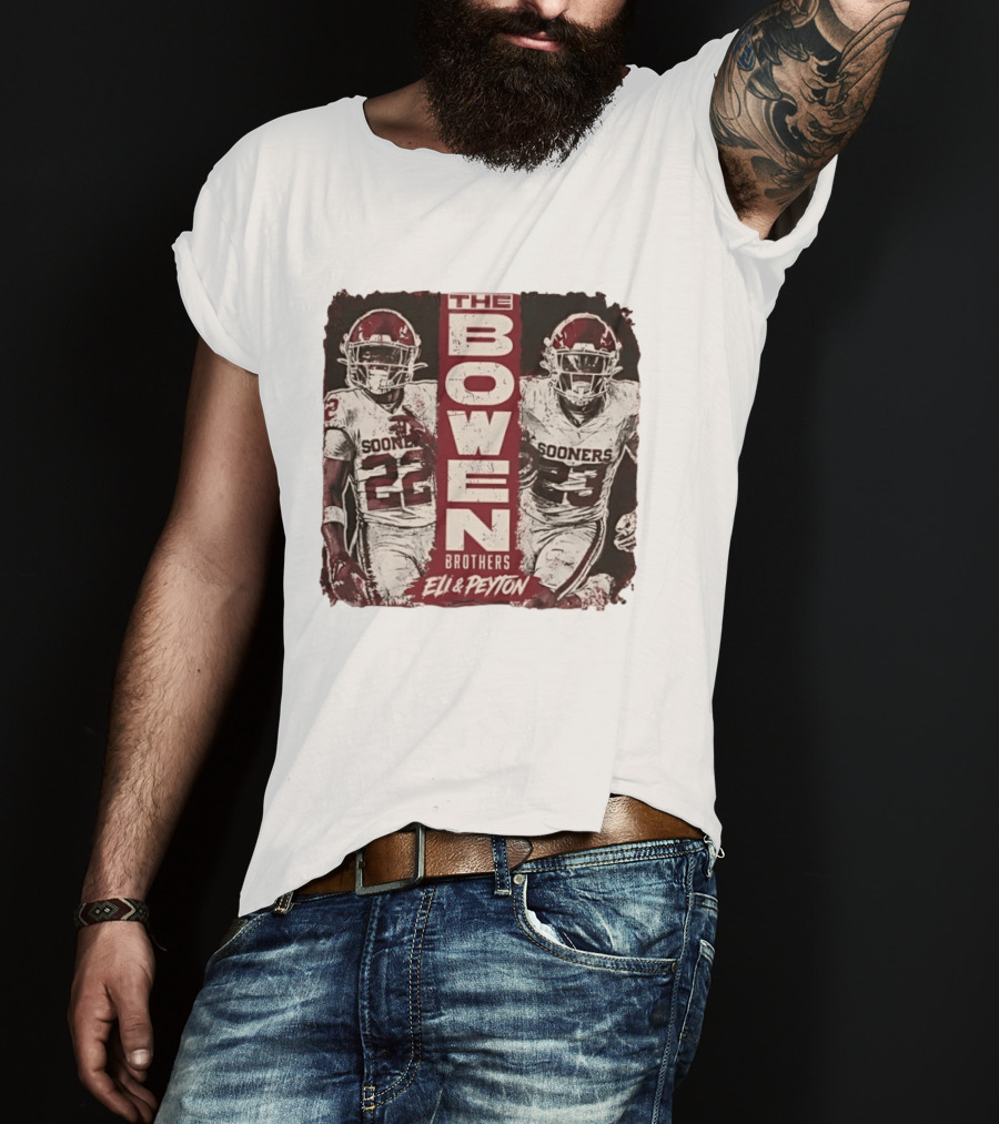 Oklahoma Sooners The Bowen Brothers Eli & Peyton Football Team T-Shirt