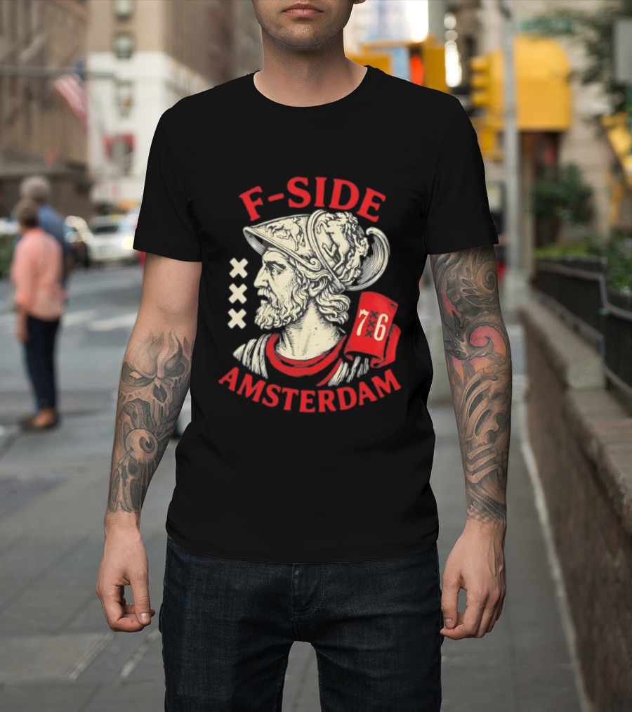 F Side Amsterdam Warrior Helmet 76 T-Shirt