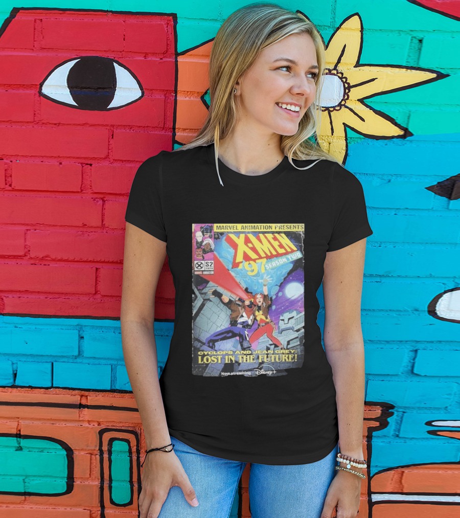 X Men 97 Season 2 Cyclops And Jean Grey Lost In The Future Time Travel Streaming On Disney Plus T-Shirt