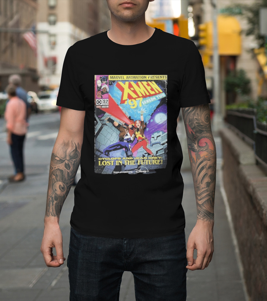 X Men 97 Season 2 Cyclops And Jean Grey Lost In The Future Time Travel Streaming On Disney Plus T-Shirt