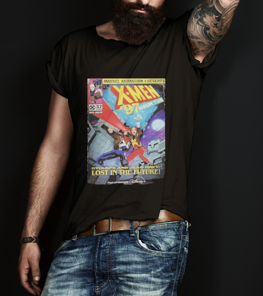 X Men 97 Season 2 Cyclops And Jean Grey Lost In The Future Time Travel Streaming On Disney Plus T-Shirt